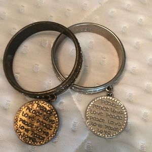 2 gold and silver Sisi amber braclete